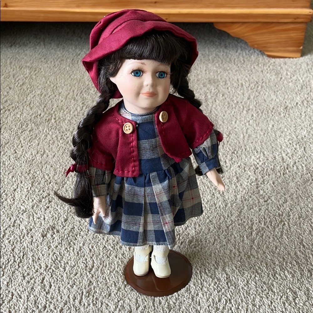 Collector Choice “Stephanie” Fine Bisque Porcelain Doll 12’’ Handcrafted Vintage